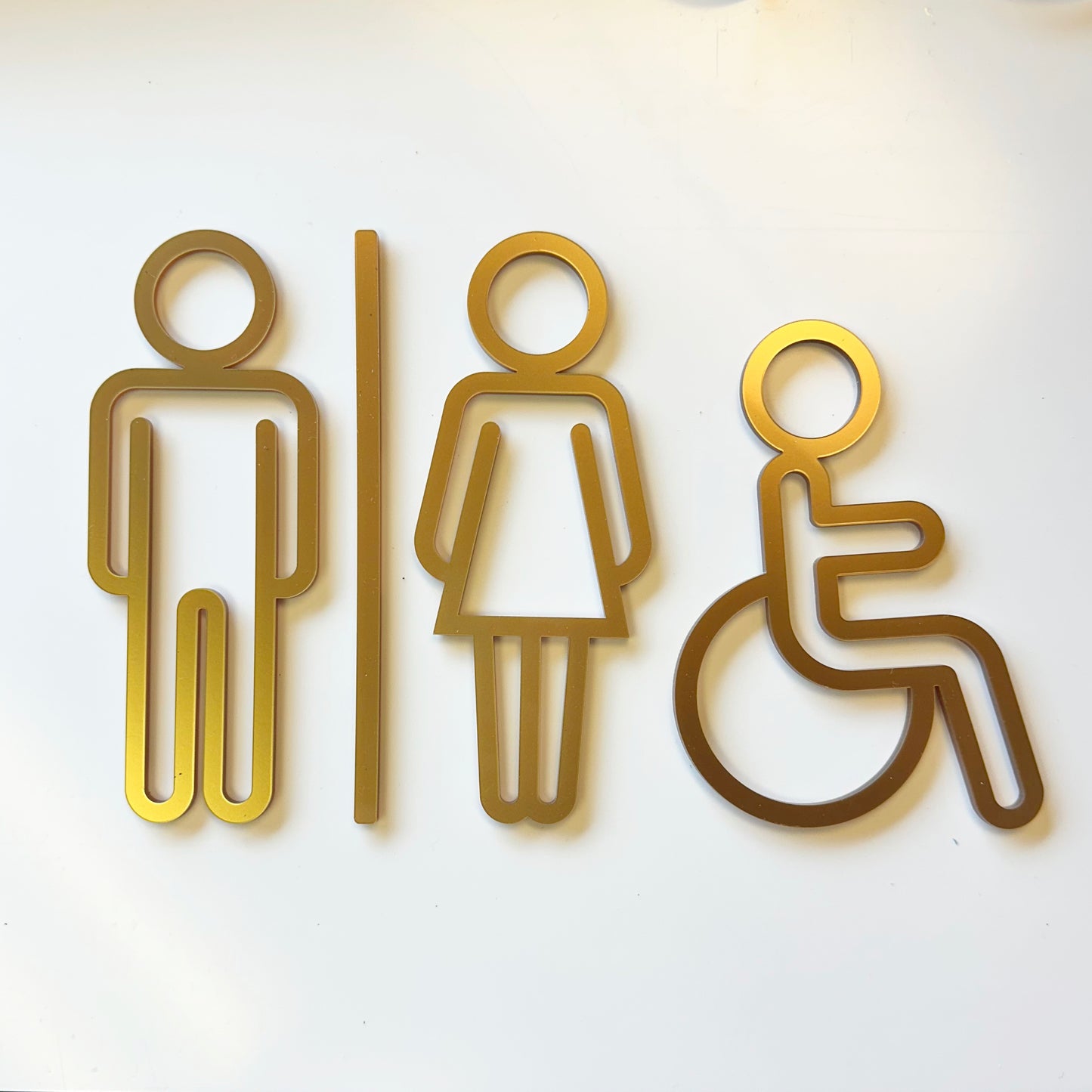 Male Female Accessible Bathroom Door Sign