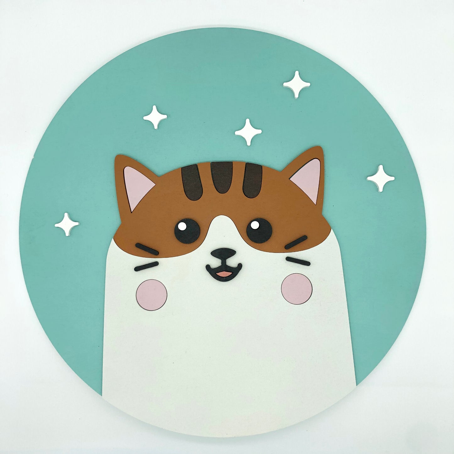 Brown Cat Wall Plaque