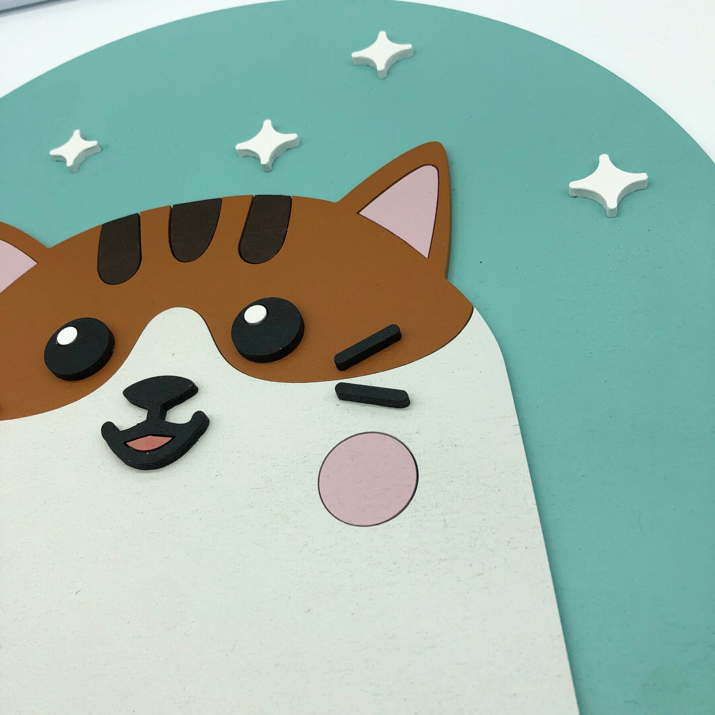 Brown Cat Wall Plaque