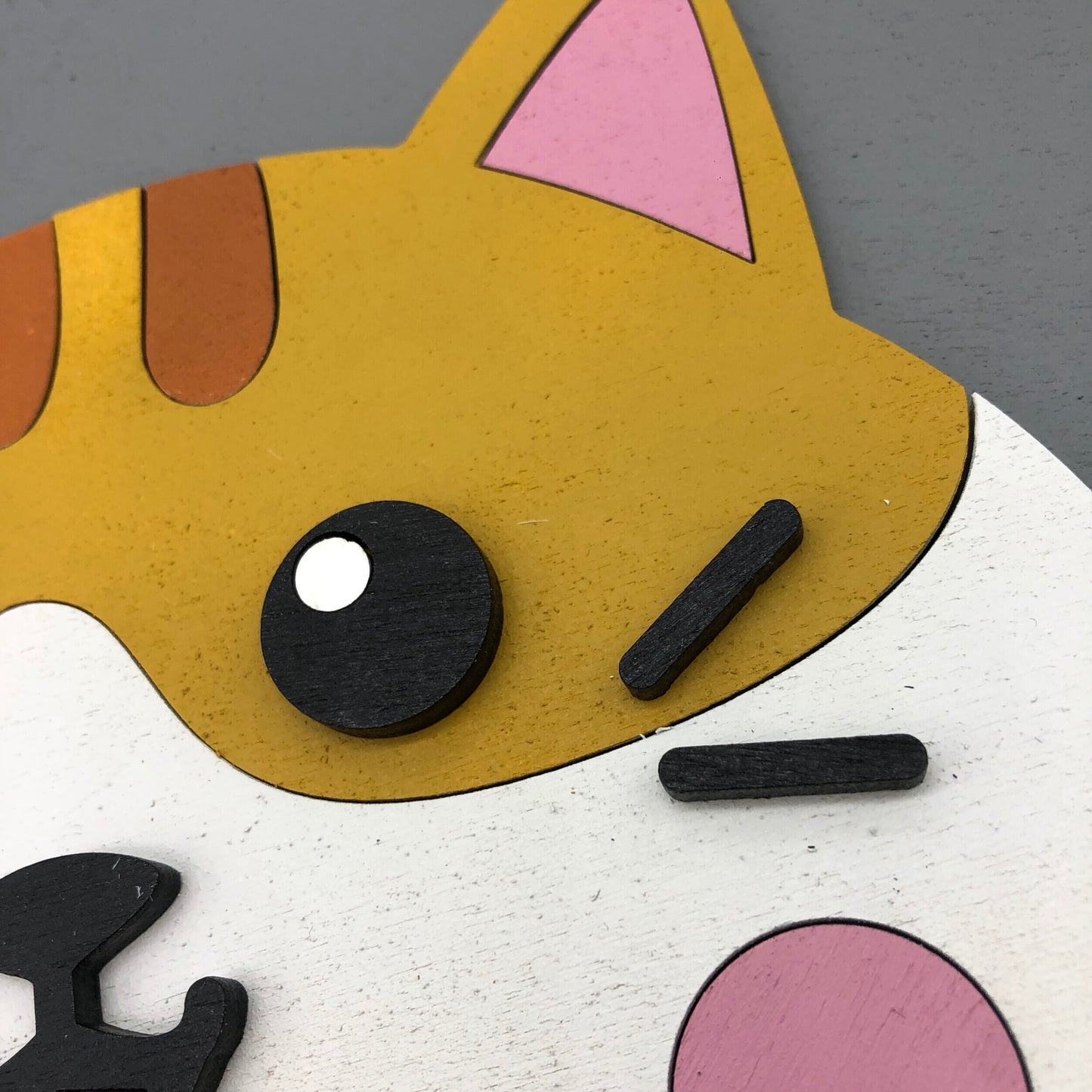 Yellow Cat Wall Plaque