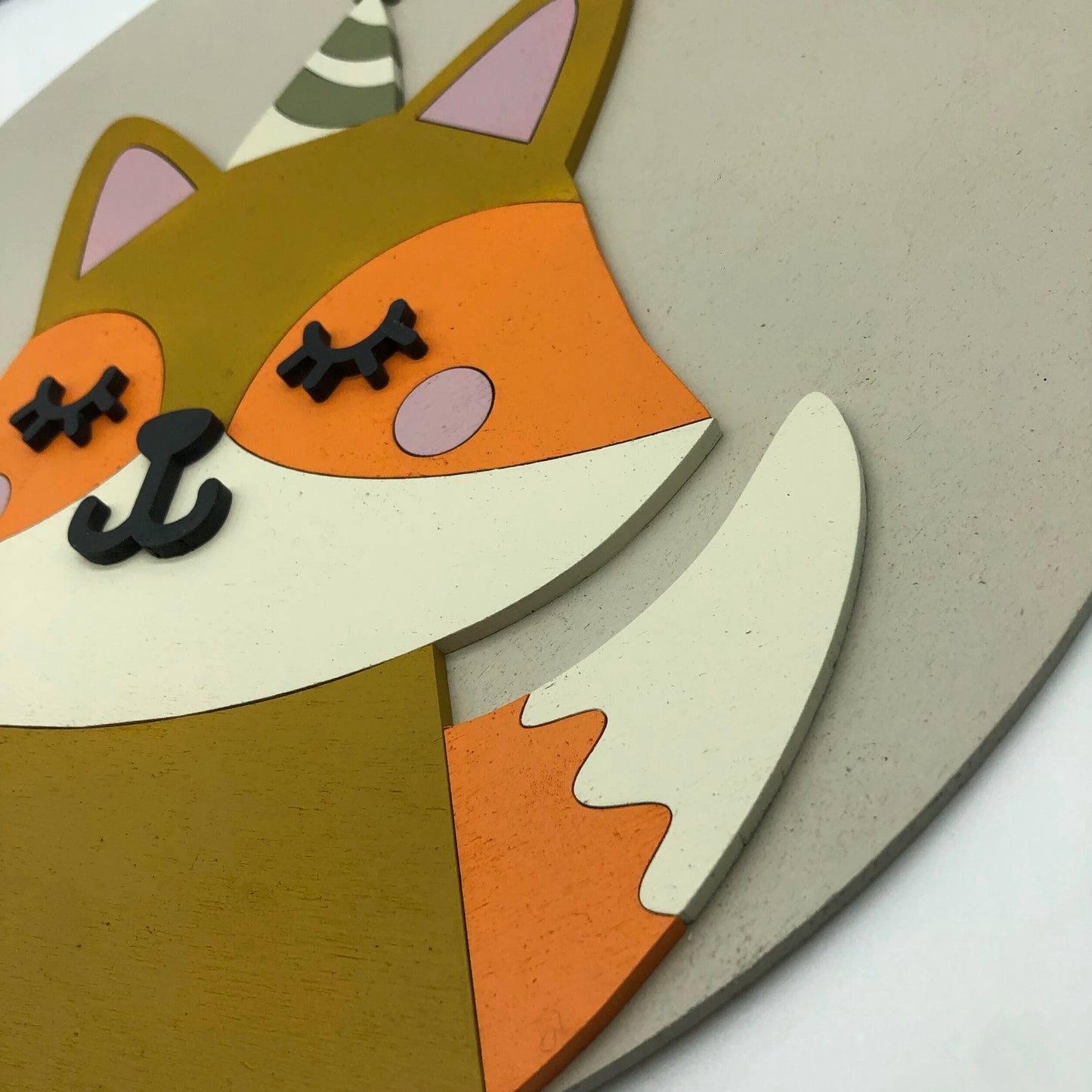 Orange Fox Wall Plaque