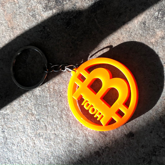 HODL Bitcoin Acrylic Keyring / fun present