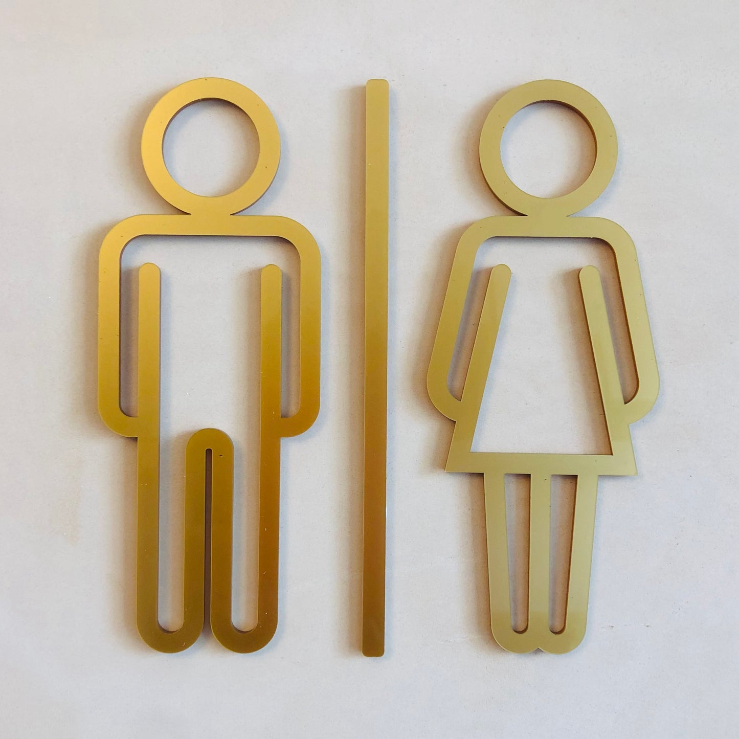 Man Woman Toilet Door Sign