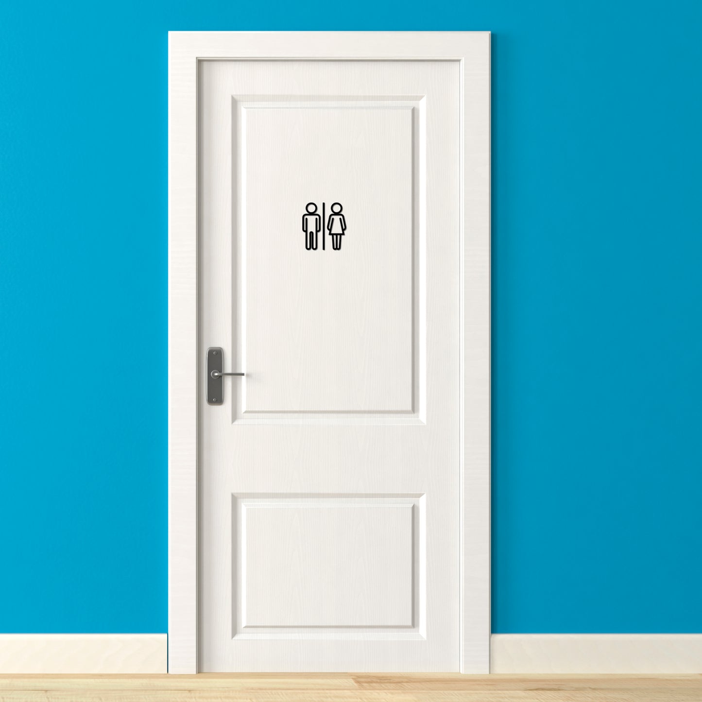 Man Woman Toilet Door Sign