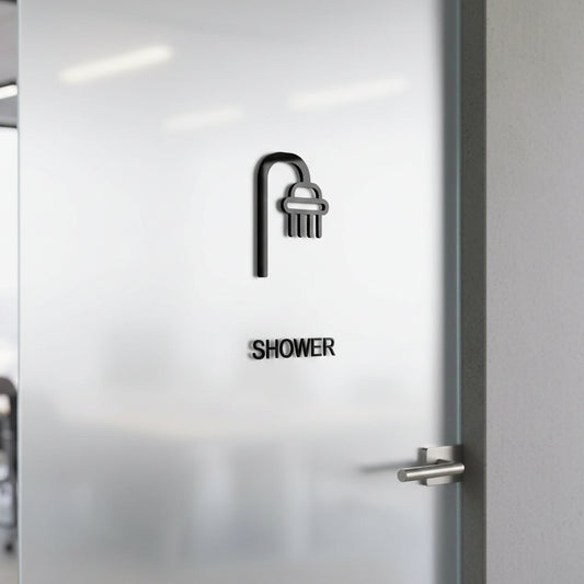 Shower Room Door Sign