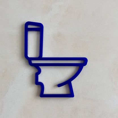 Modern Toilet Door Sign