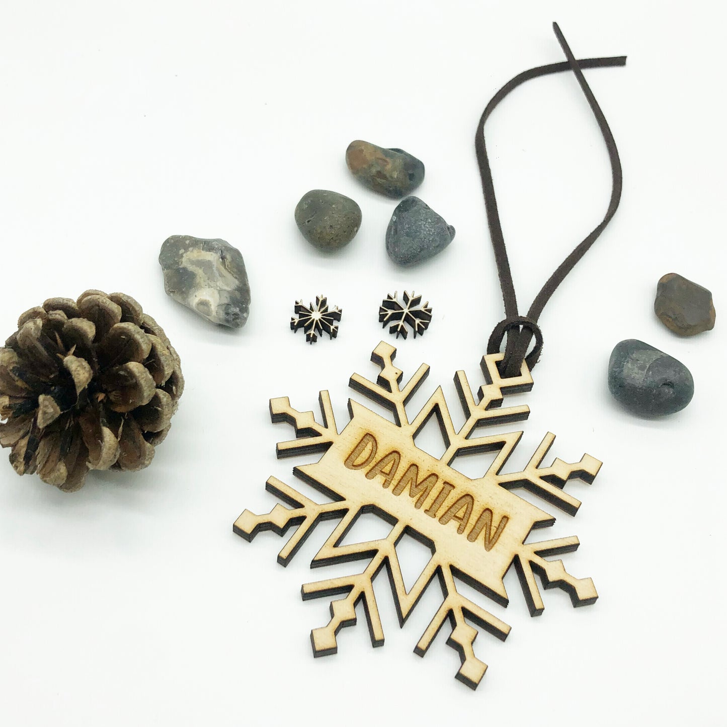 Personalised Snowflake FROST Name Baubles