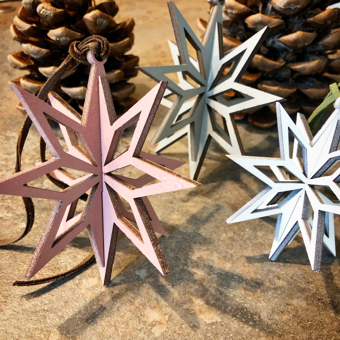 Wooden Stars Ornament