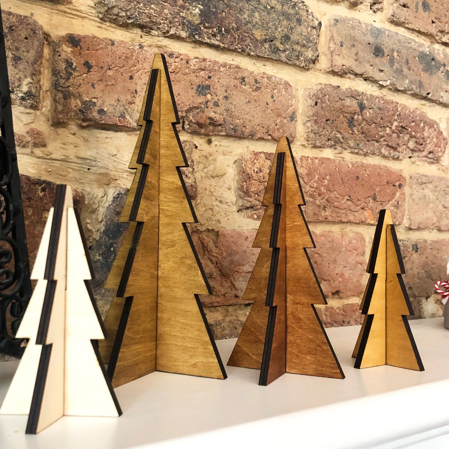 Natural Wooden Scandi Style Christmas Trees