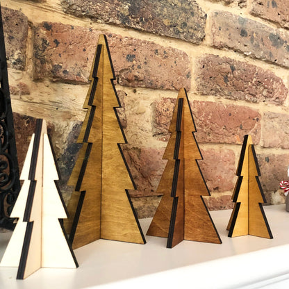 Natural Wooden Scandi Style Christmas Trees