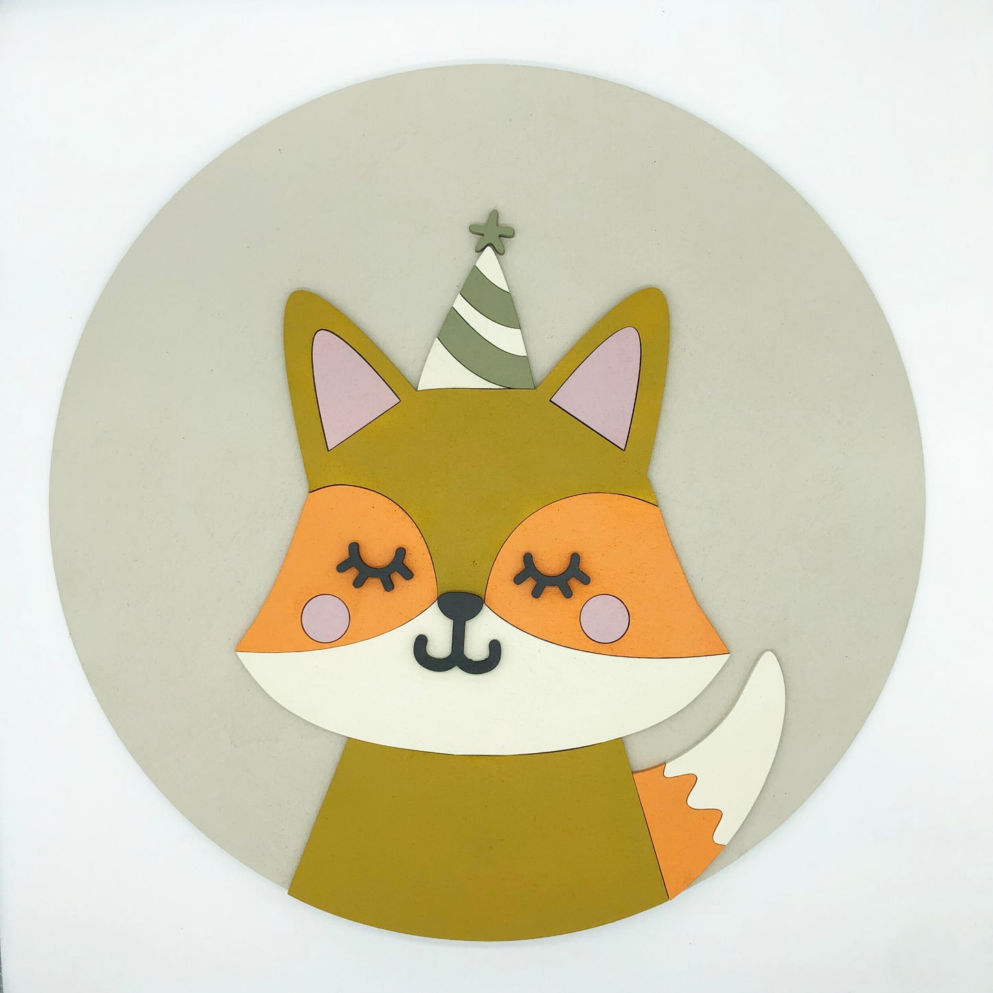 Orange Fox Wall Plaque
