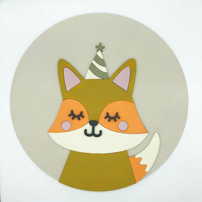 Orange Fox Wall Plaque